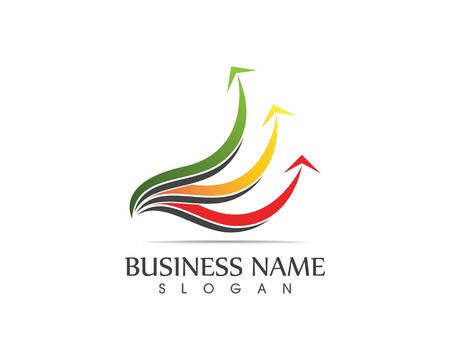 Business finance logo - vector concept illustrationのイラスト素材