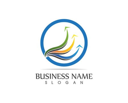 Business finance logo - vector concept illustrationのイラスト素材