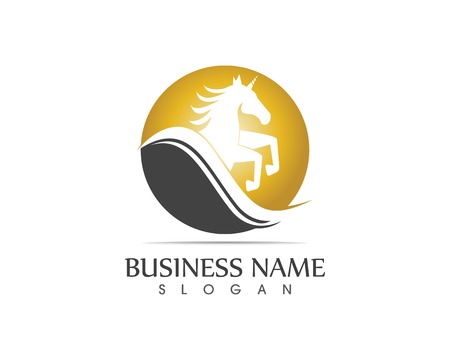 Horse Logo Template Vectorのイラスト素材