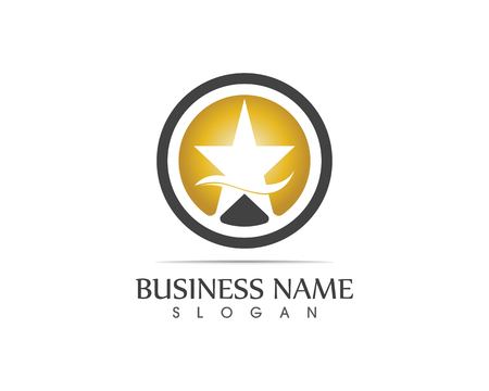 Star icon logo design stylizedのイラスト素材