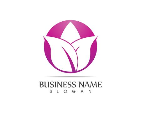 Flower beauty spa logo design conceptのイラスト素材