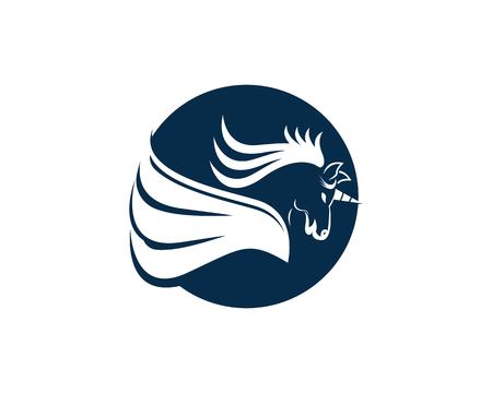 Pegasus Vector Logo Template vector illustrationのイラスト素材