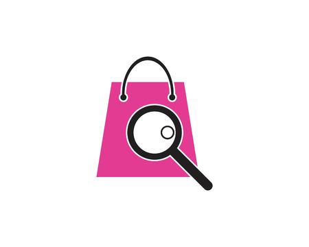 Bag shopping icon logo templateのイラスト素材
