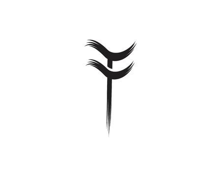 Business letter abstract brushes logo templateのイラスト素材