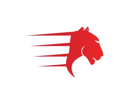 Puma head logo vector templateのイラスト素材