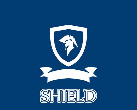 Shield war icon and symbol logo vectorのイラスト素材