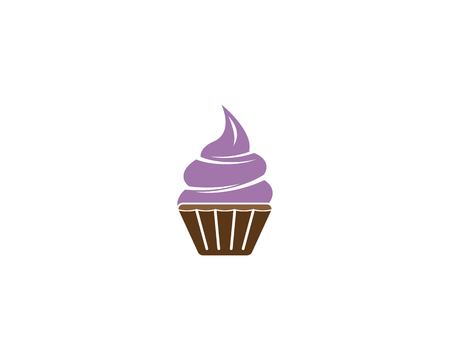 Cup cake logo vector templateのイラスト素材