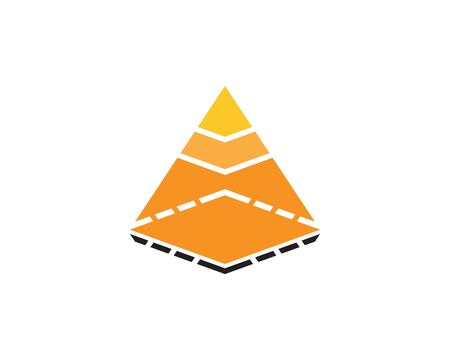 Pyramid logo vector templateのイラスト素材