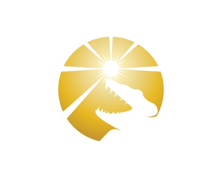 Crocodile logo design vector illustrationのイラスト素材