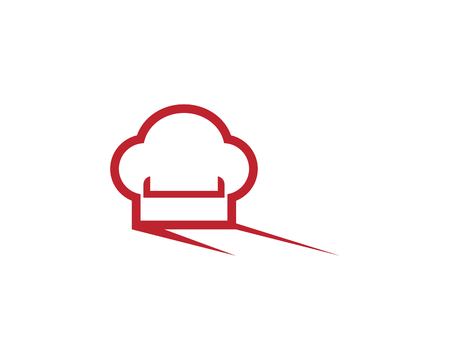 Hat chef icon logo vectorのイラスト素材