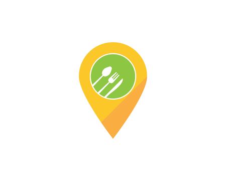 Restaurant icon logo vector templateのイラスト素材