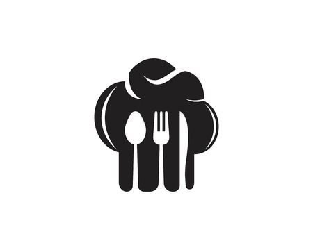 Hat chef icon logo vectorのイラスト素材