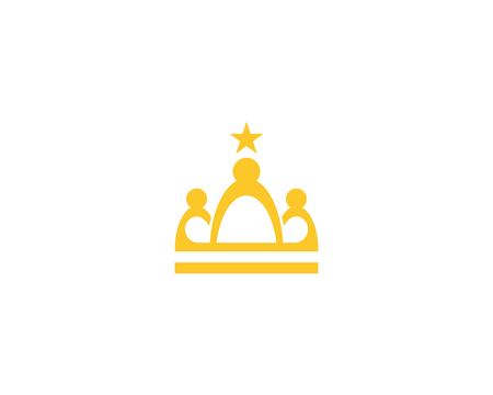 Crown Logo Template vector illustrationのイラスト素材