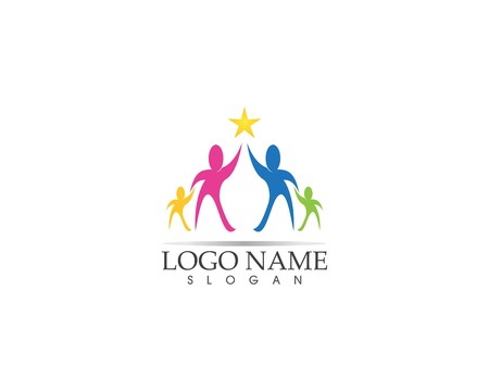 Health family care logo vectorのイラスト素材