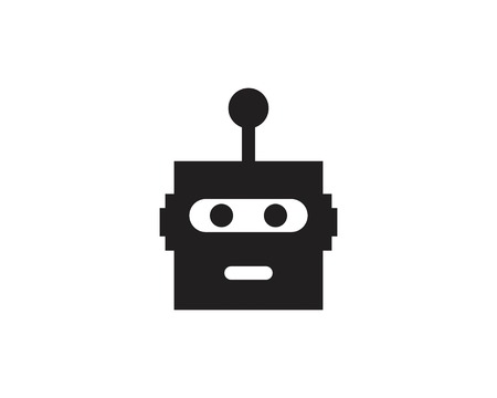 Robot icon logo templateのイラスト素材