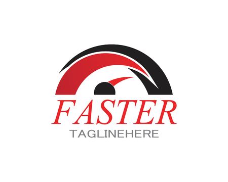 Faster speed logo templateのイラスト素材