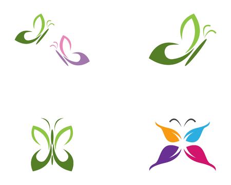 Butterfly logo template vectorのイラスト素材