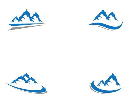 Nature mountain logo templateのイラスト素材