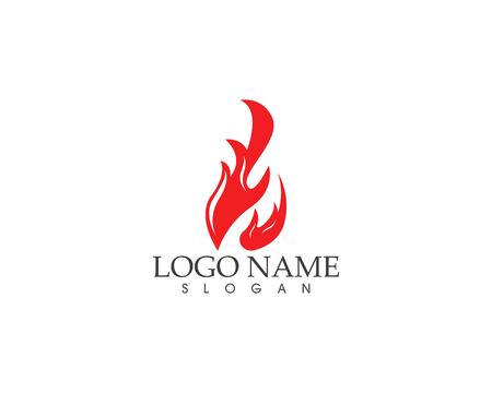 Fire flame logo templateのイラスト素材