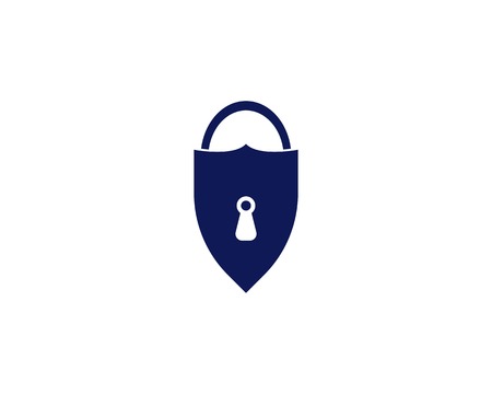 Shield key logo templateのイラスト素材
