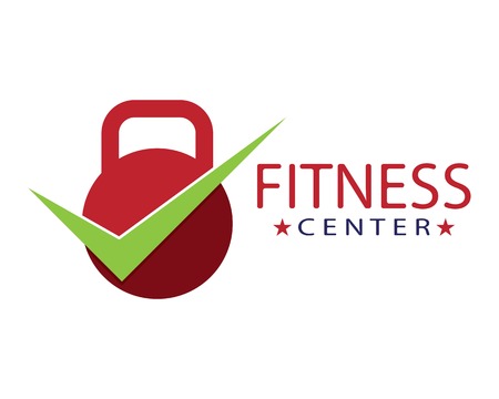 Fitness center logo templateのイラスト素材
