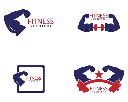 Gym icon logo template vectorのイラスト素材