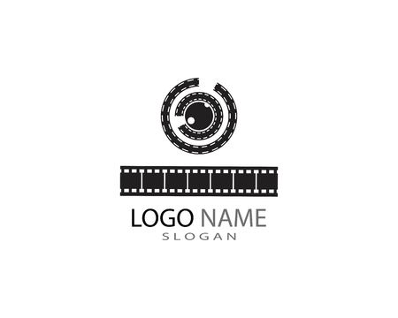 Film strip logo templateのイラスト素材
