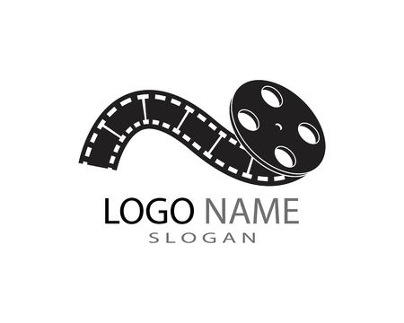 Film strip logo templateのイラスト素材