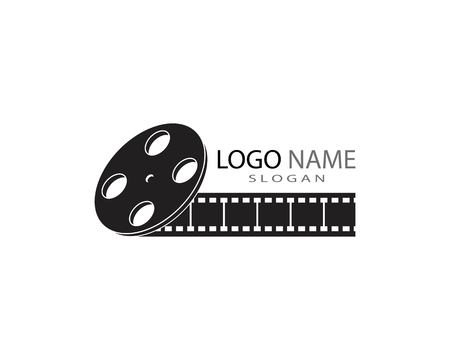 Film strip logo templateのイラスト素材