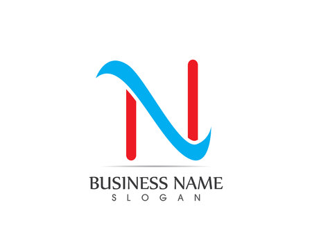 N Letter Logo Business Template Vector iconのイラスト素材