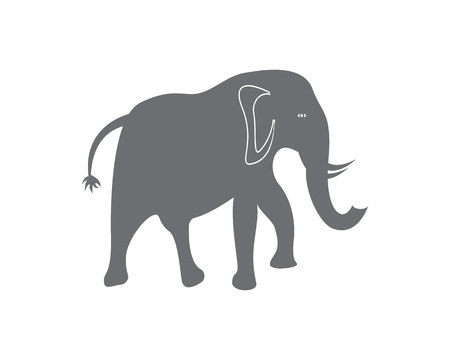Elephant logo design vector illustrationのイラスト素材