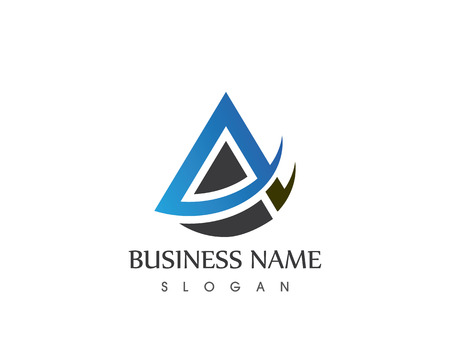 A letter logo vector templateのイラスト素材