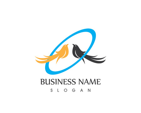 Bird icon logo vector illustrationのイラスト素材