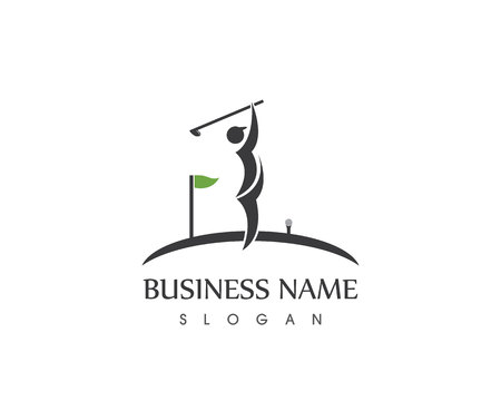 Golf logo vector templateのイラスト素材