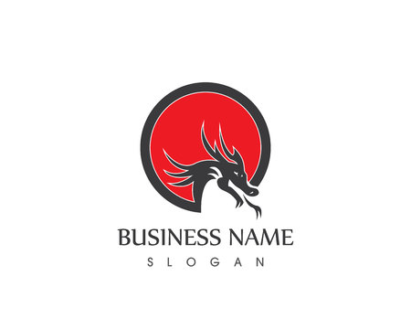 Dragon logo vector illustrtaioacnのイラスト素材