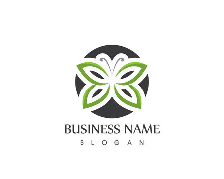 Butterfly logo vector illustrationのイラスト素材