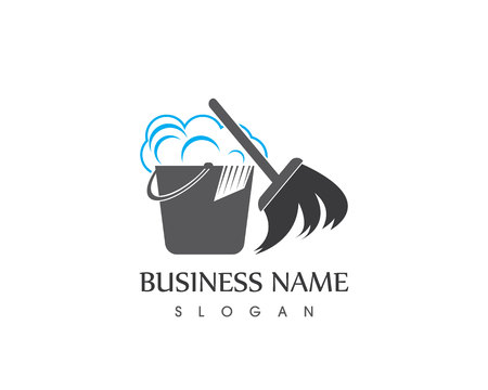 Cleaning service logo vector templateのイラスト素材