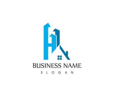 Real estate and building home logo vector templateのイラスト素材