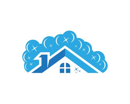 Building home service logo templateのイラスト素材