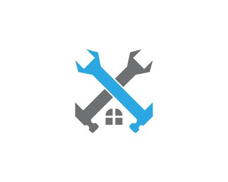 Building home service logo templateのイラスト素材