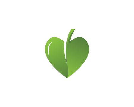 Nature leaf logo design templateのイラスト素材