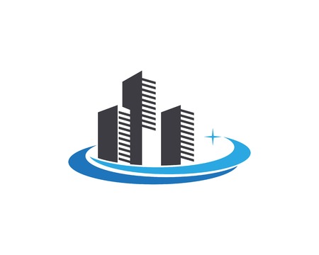 Real estate and home buildings logo icons templateのイラスト素材