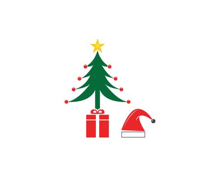 Christmas tree vector templateのイラスト素材