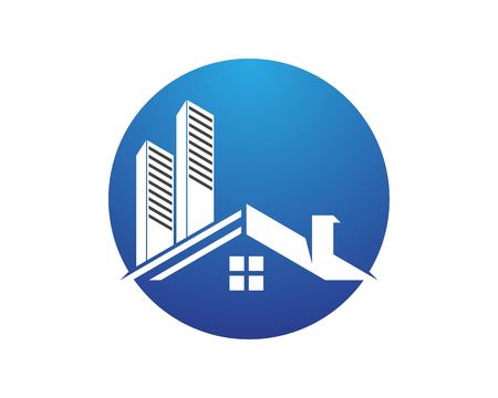 Real estate and home buildings icons templateのイラスト素材