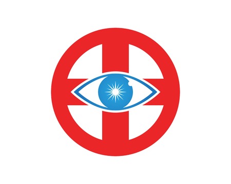 Eye care health logo vectorのイラスト素材