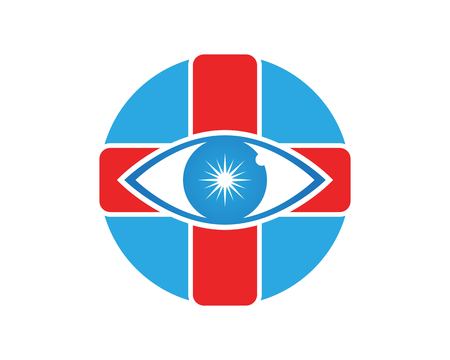 Eye care health logo vectorのイラスト素材