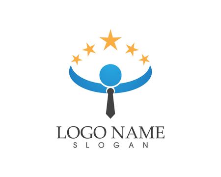 Business people logo vector templateのイラスト素材