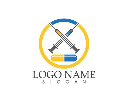 Drug and pill icon sign logoのイラスト素材