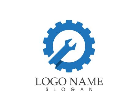 Auto repaire logo design templateのイラスト素材