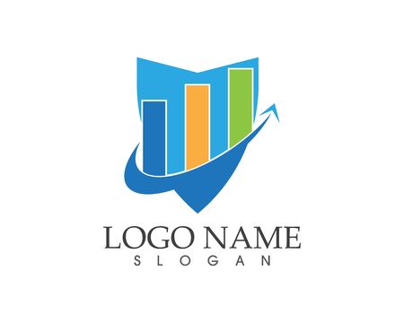 Business finance logo design conceptのイラスト素材